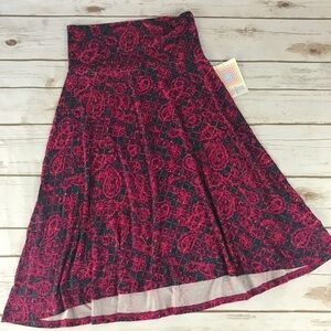 LuLaRoe Azure Pink & Purple Skirt size XS